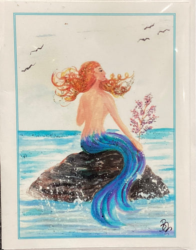 Notecard - Mermaid w/ Fern