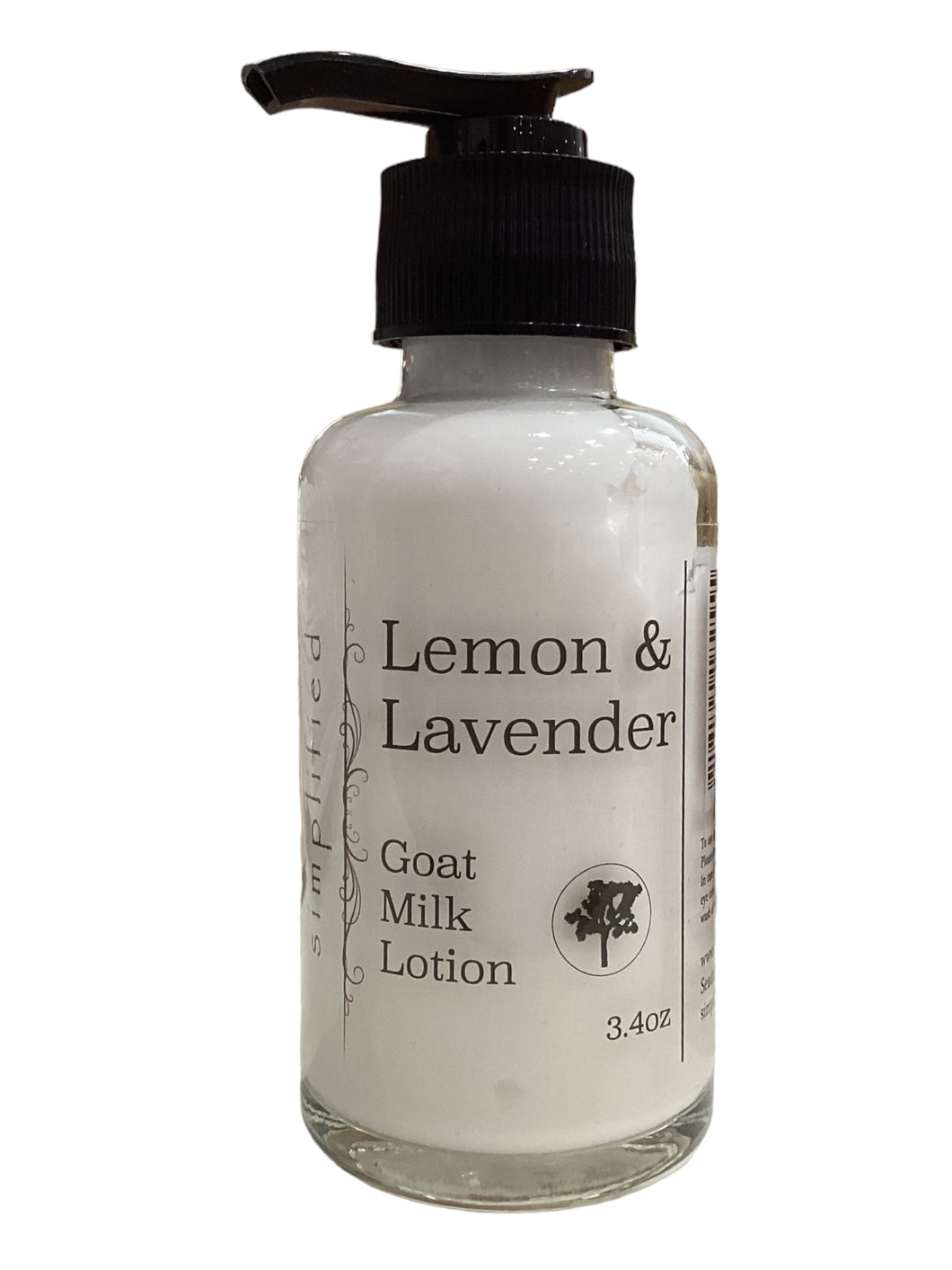 3.4oz Goat Milk Lotion - Lemon & Lavender