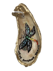 Dragonfly Oyster Ornament