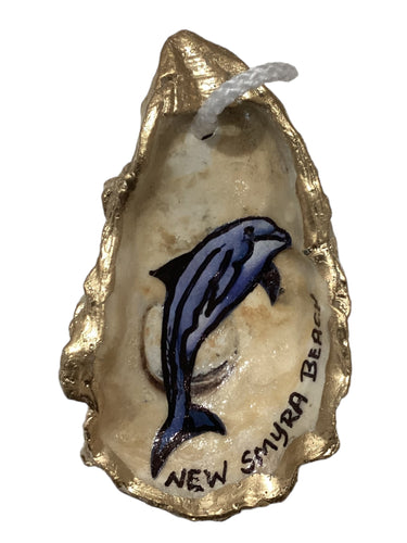 Dolphin Oyster Ornament