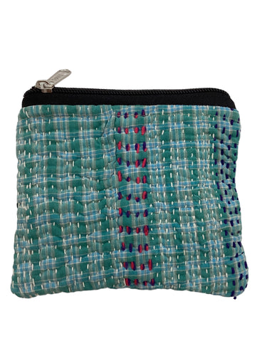 Kantha Zipper Pouch Bag - Small