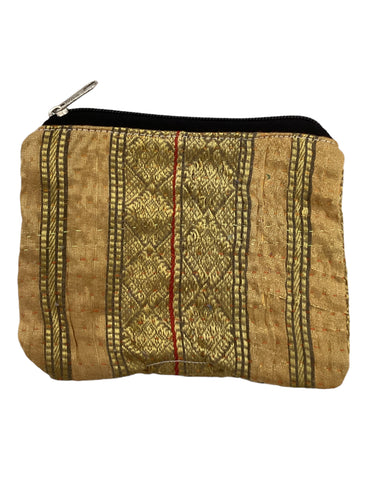 Kantha Zipper Pouch Bag - Medium