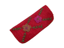 Felted Embroidered Eyeglass Holder - Large