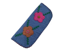 Felted Embroidered Eyeglass Holder - Large