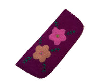 Felted Embroidered Eyeglass Holder - Large