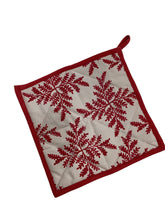 Handcrafted Cotton Screen Printed Square Potholder