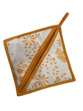 Cotton Screen Printed Pocket Potholder with Loop