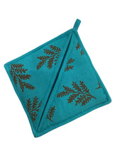 Cotton Screen Printed Pocket Potholder with Loop