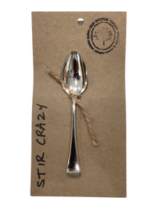 "Stir Crazy" Coffee Spoon Stamped Servingware