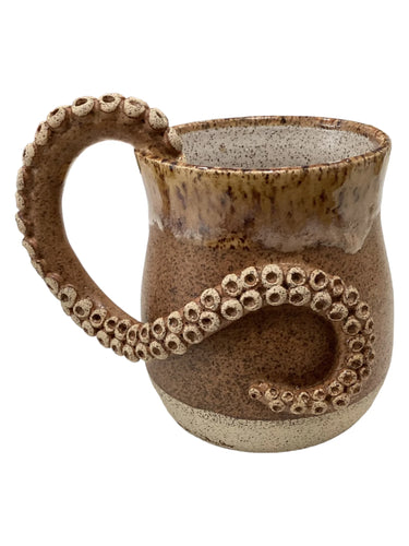 Large Tentacle Mug - Brown