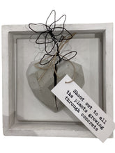 Concrete Heart Flower Art