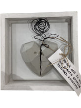 Concrete Heart Flower Art
