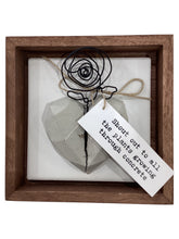 Concrete Heart Flower Art
