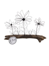 5 Flowers in Driftwood