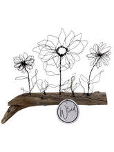 5 Flowers in Driftwood