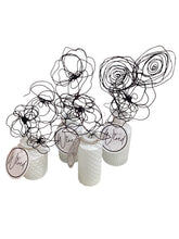 Wire Flower in White Vase
