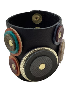 Geometric Leather Cuff