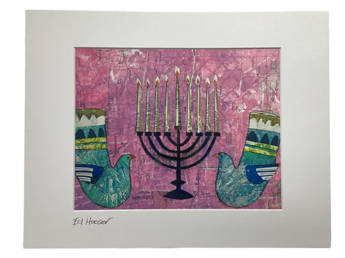 Hanukkah Menorah - Print