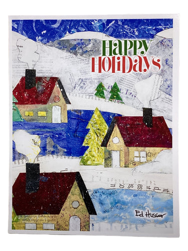 Happy Holidays Houses - Notecard