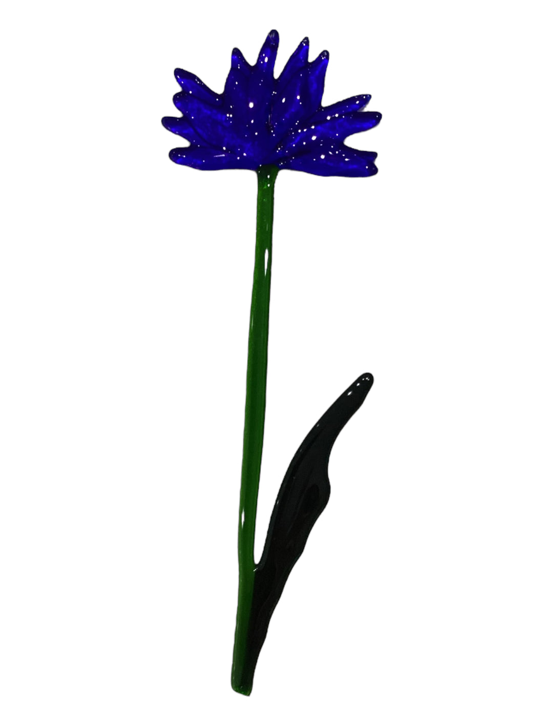 Single Stem Suncatcher - Dark Blue
