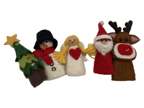 Christmas Felt Finger Puppets