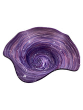 Large Wavy Bowl - Purple