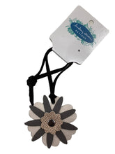 Small Leather Flower Charm