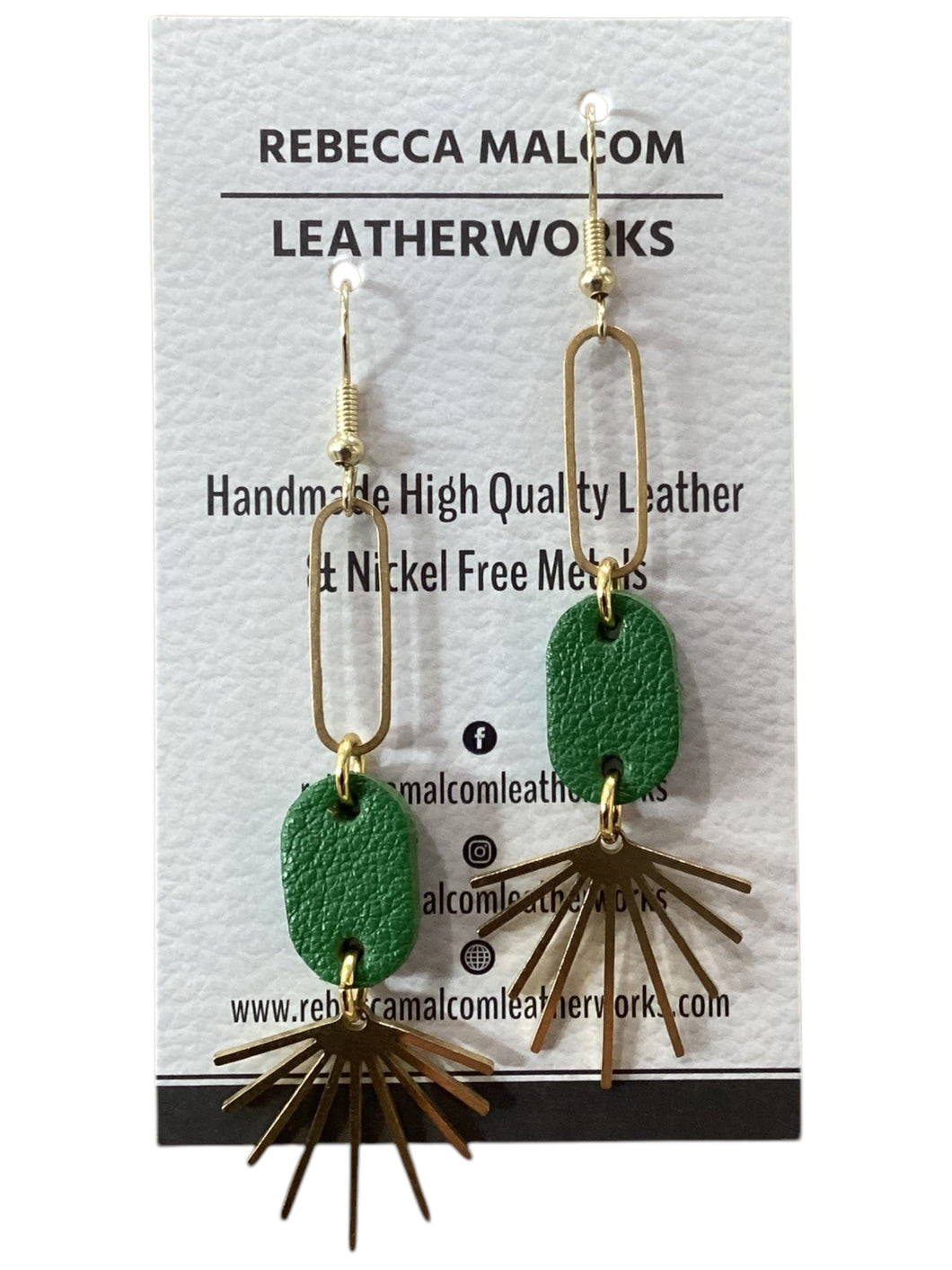 Starlight  Earrings - Kelly Green