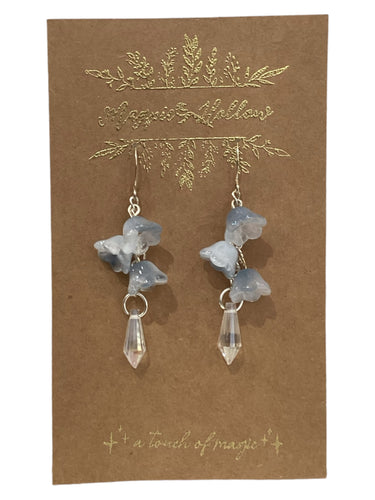 Bellflower and Small Prism Point Earrings