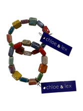 Multi-Color Clay Beaded Stretch Bracelets