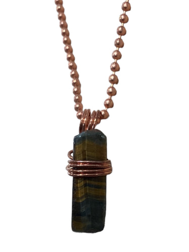 Tiger Eye Small Stick Pendant