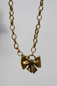Large Bow Necklace - 16"