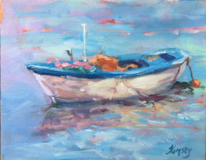 Aquamarine Rowboat