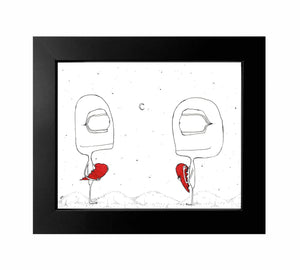 Creatures of the Heart - Then All at Once, They Were No Longer Strangers... (Framed Print)