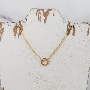 Petite Ring Pendant - gold-filled