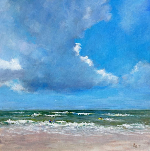 Soaring Over Wave & Sky