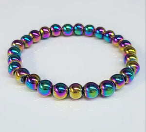 Titanium Hematite Bracelet - 8mm