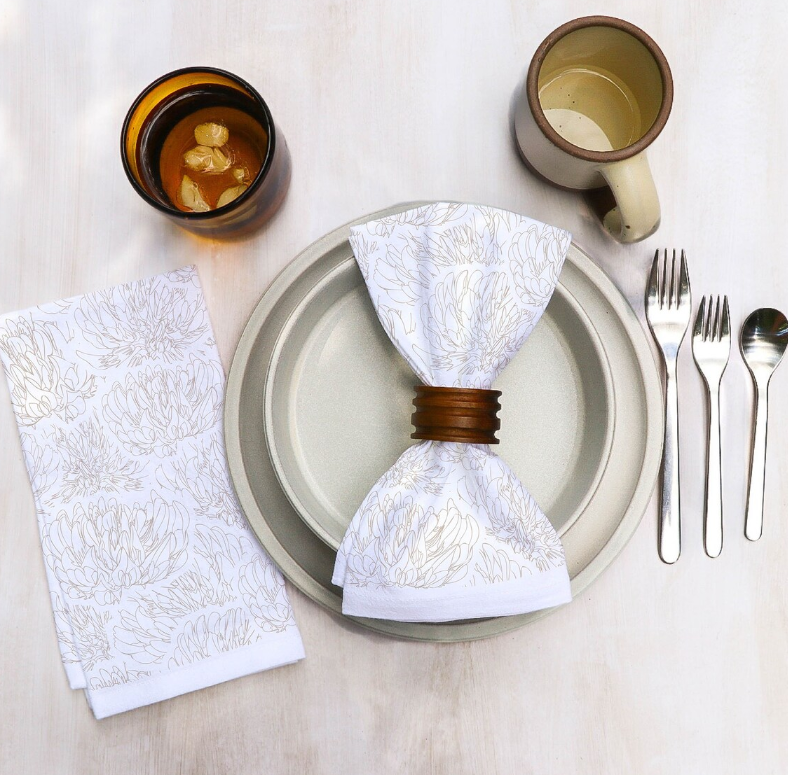 Floral Print Napkin Set