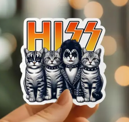 Rocker Cats Vinyl Sticker