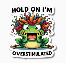 Hold On I'm Overstimulated Vinyl Sticker