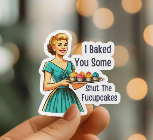 Cupcakes Vinyl Sticker