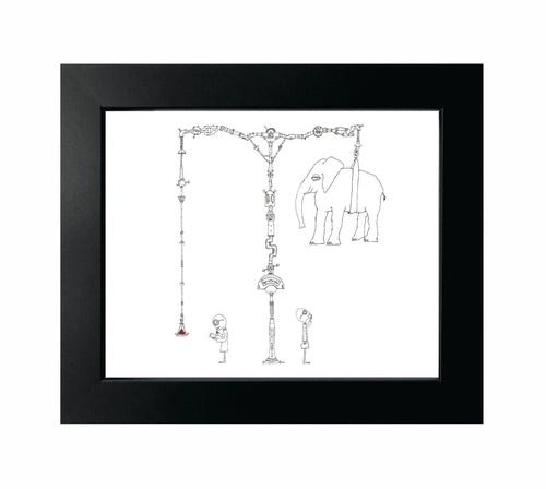 Creatures of the Heart - The Tremendous Weight of a Single Heart (Framed Print)