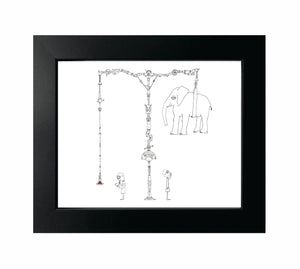 Creatures of the Heart - The Tremendous Weight of a Single Heart - Framed Print