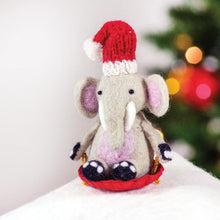Sledding Elephant Ornament