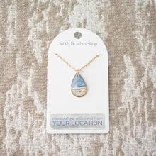 Custom Sand Necklace Wave -Gold
