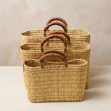 Moroccan Woven Straw Tote Bag - 3 Sizes