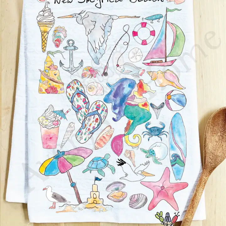 NSB - Beach Life Tea Towel