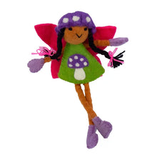 Mushroom Bonnet Tooth Fairy Pillow Raven Purple