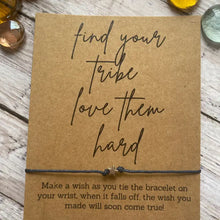 Find Your Tribe Wish Bracelet - White