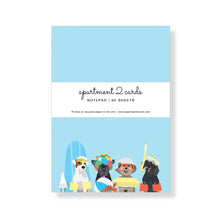 Dogs Summer Beach Notepad